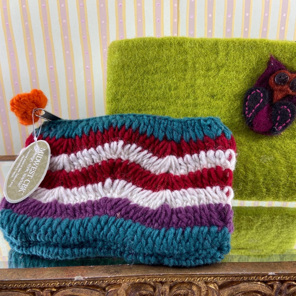PAIR of wee WOOL bags